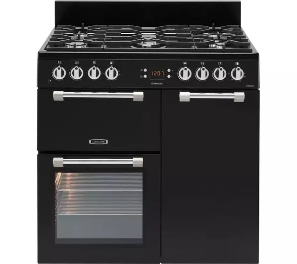 LEISURE Cookmaster CK90F232K 90 cm Dual Fuel Range Cooker - Black