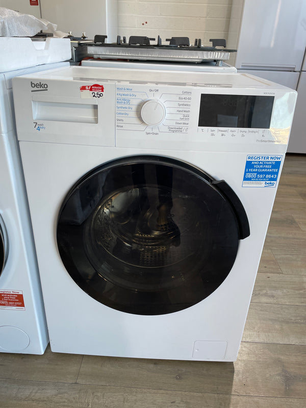 BEKO 7kg Washer 4kg Dryer WDK742421W