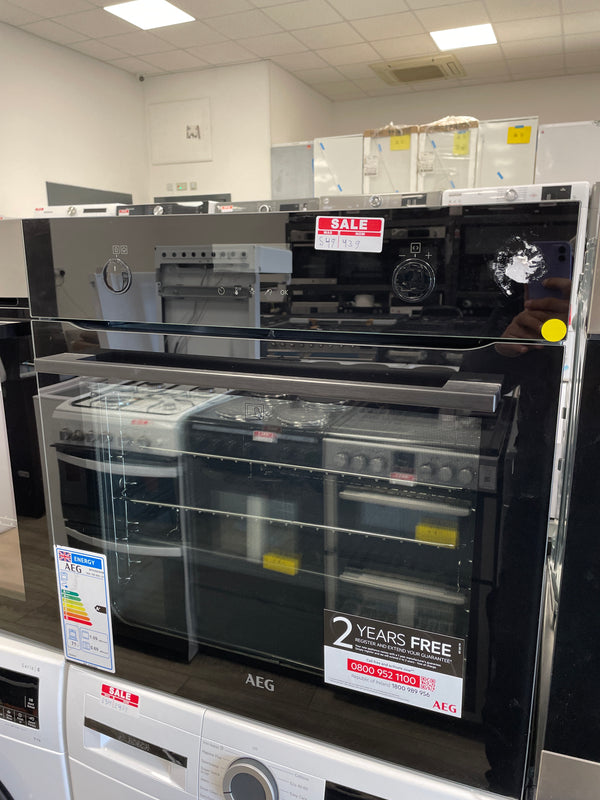 AEG steamBake BPK556260B Electric Pyrolytic Oven - Black
