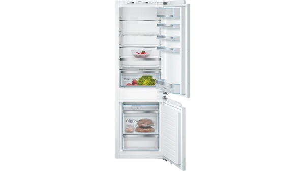 Bosch KIS86AFE0G Built-in fridge-freezer with freezer at bottom| flat hinge