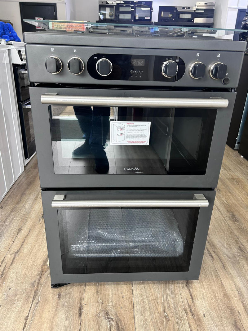 Cannon by Hotpoint CD67G0C2CA Freestanding 60cm Gas Double Cooker