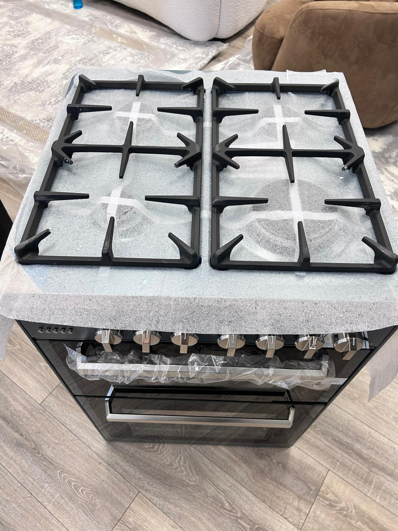 KENWOOD CK234DF SL 60 cm Dual Fuel Cooker - Grey & Chrome