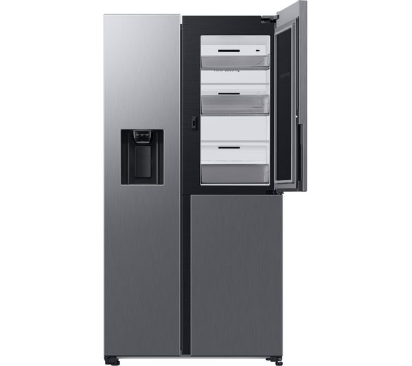 Samsung Series 9 RH68B8830S9/EU American Style Fridge Freezer with Food Showcase™ - Matte Stainless Steel